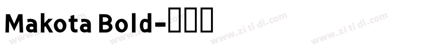 Makota Bold字体转换